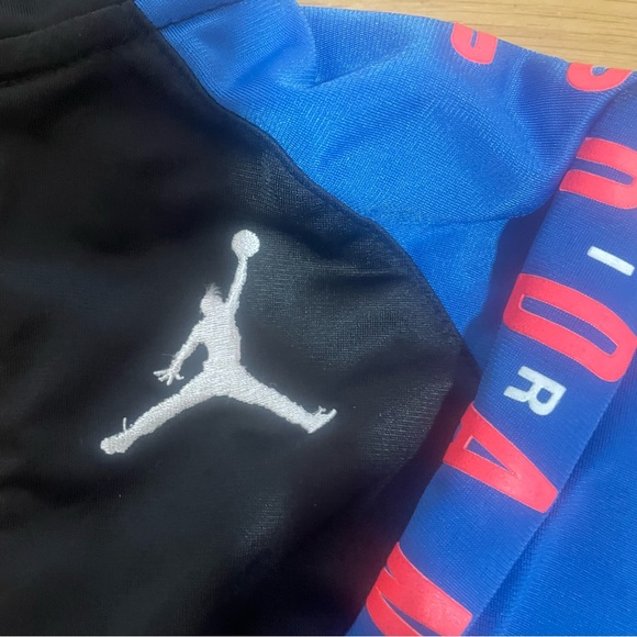 2/$10 Sale! Air Jordan Zip Up Black and Blue Jacket Size 18 Months - Picture 2 of 8